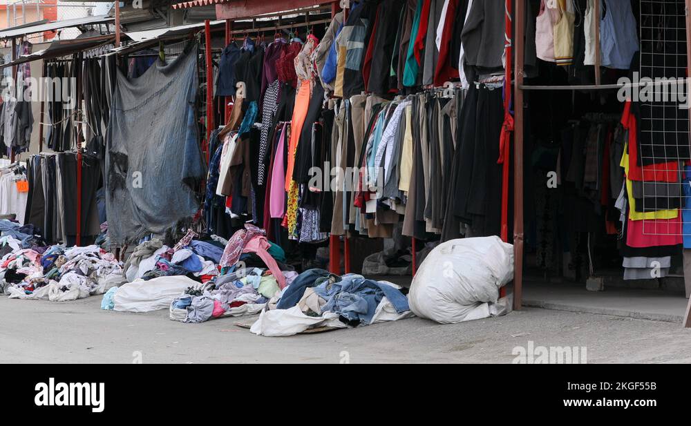 Ciudad Juarez Mexico street clothing store 4K Stock Video Footage Alamy