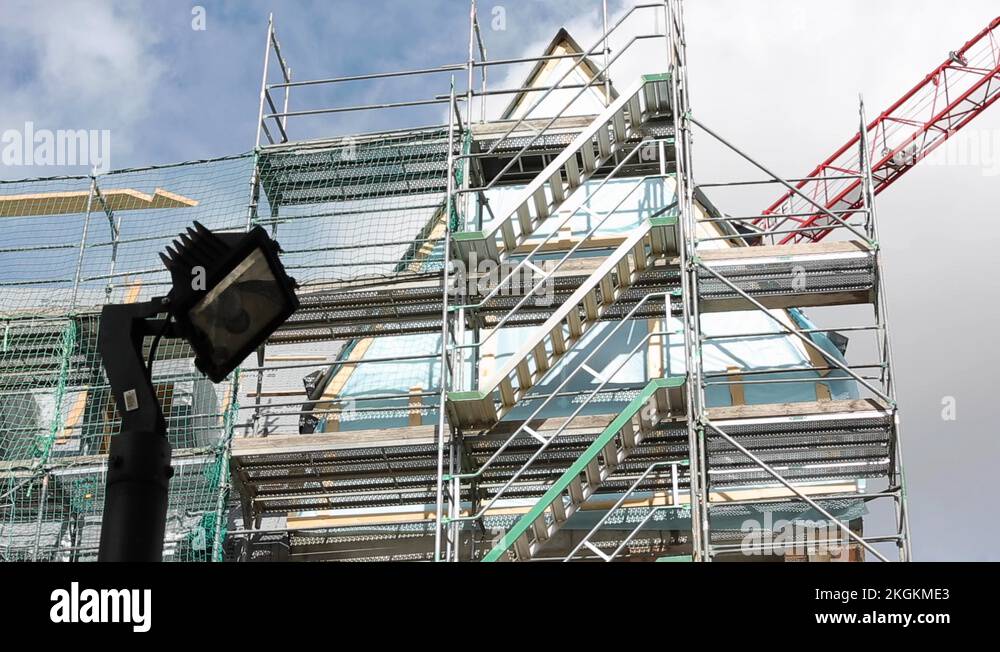House scaffolding house scaffolding Stock Videos & Footage HD and 4K