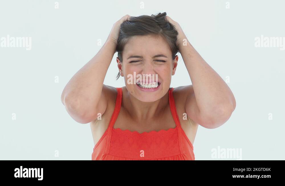 Angry woman pulling hair standing Stock Videos & Footage HD and 4K Video Clips Alamy