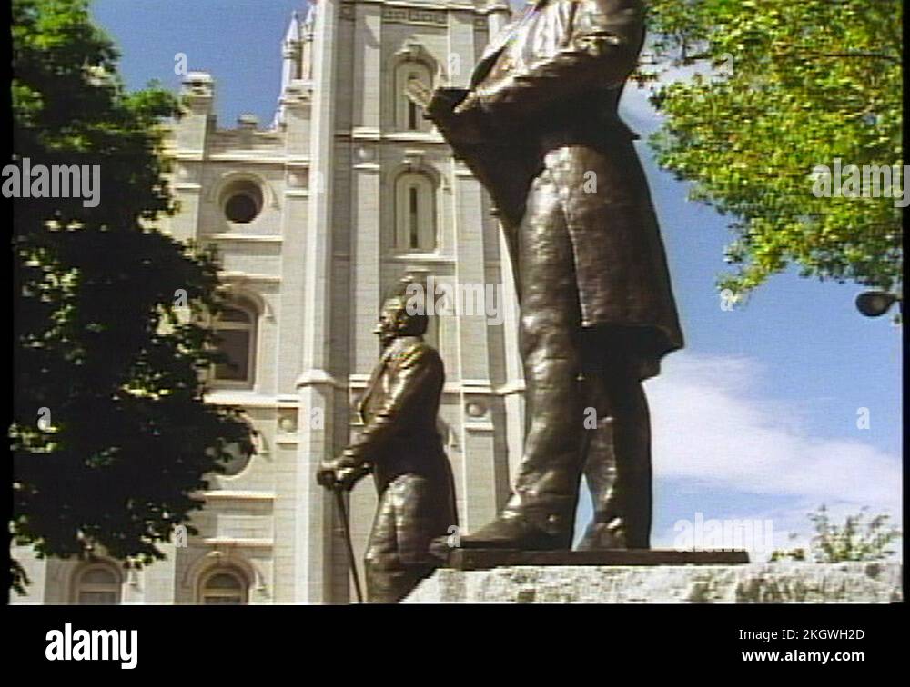SALT LAKE CITY, UTAH, 1994, Statue of Joseph Smith, and the Mormon