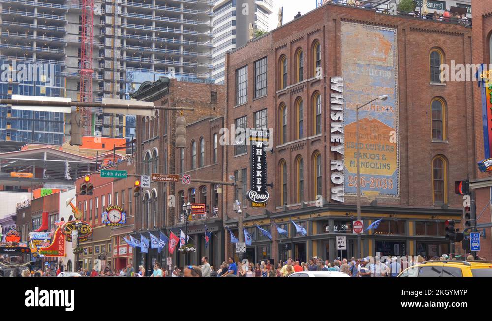 The bars and clubs on Broadway in the city of Nashville NASHVILLE
