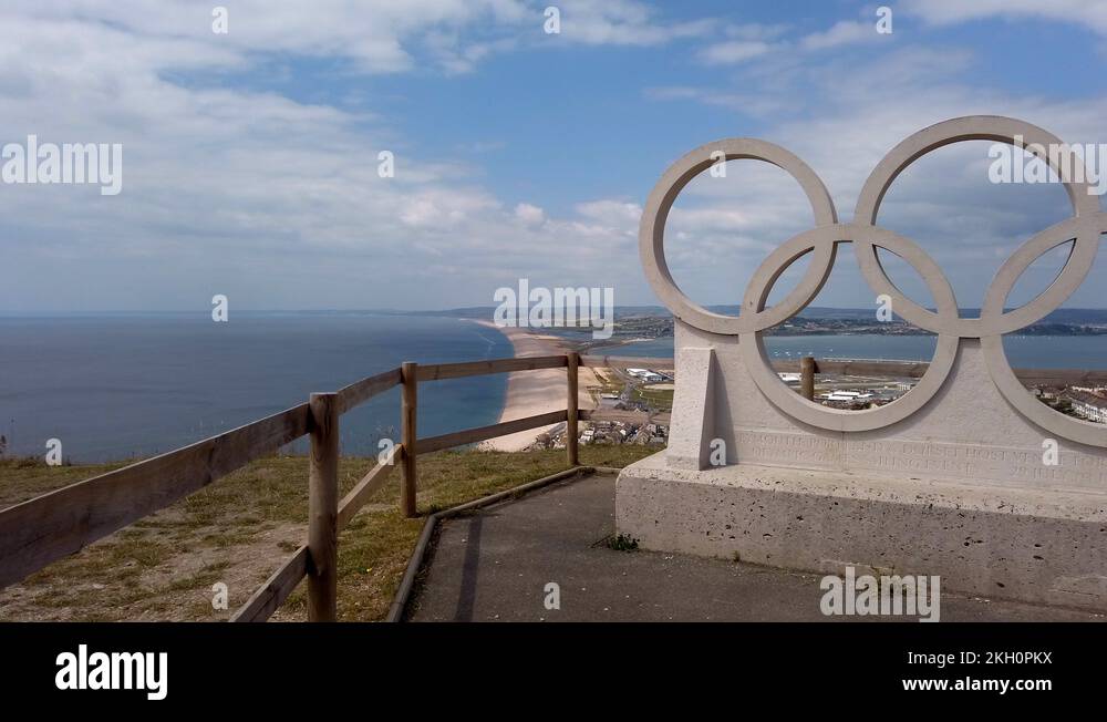 Olympic rings stone sculpture Stock Videos & Footage HD and 4K Video