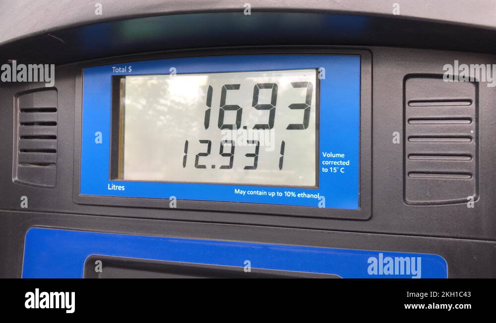 Filling up car gas tank with fuel at gas station with 4k resolution