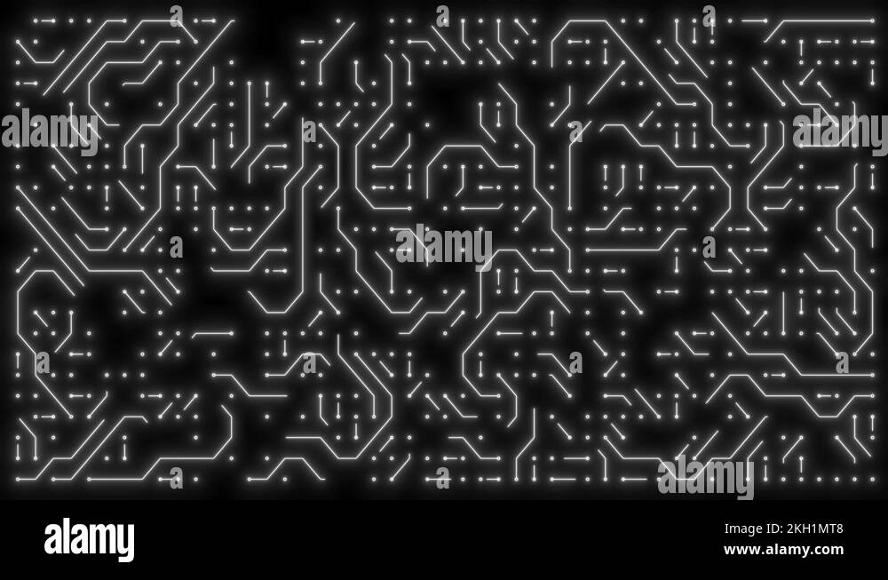 Motherboard Circuit Background Futuristic Circuit Board With Moving