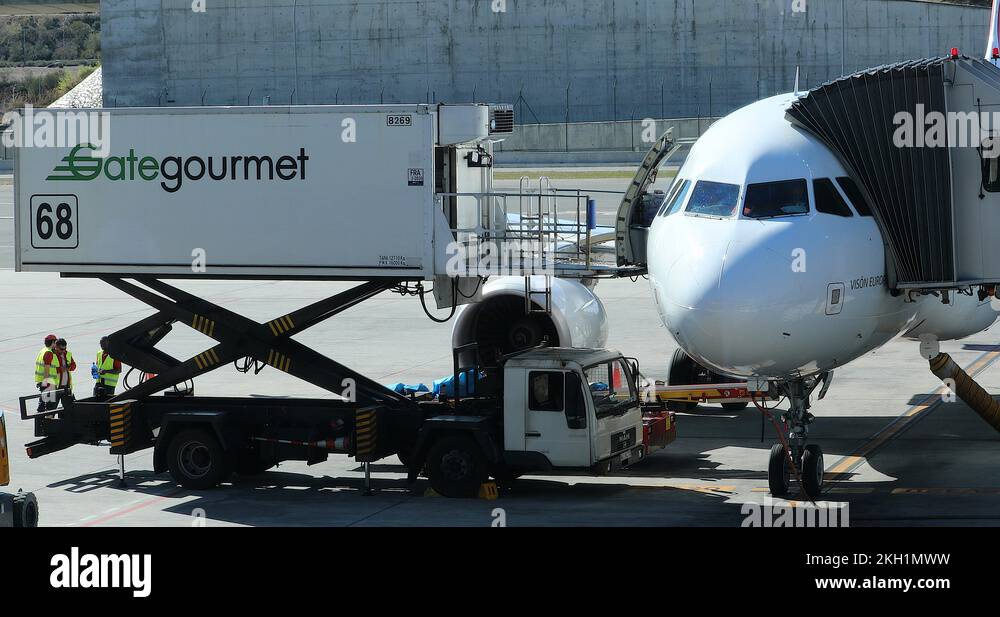 Aircraft catering gate gourmet Stock Videos & Footage HD and 4K Video