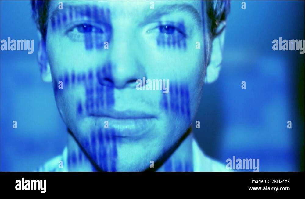 Projection, light effect, in the face of a man Stock Video Footage Alamy