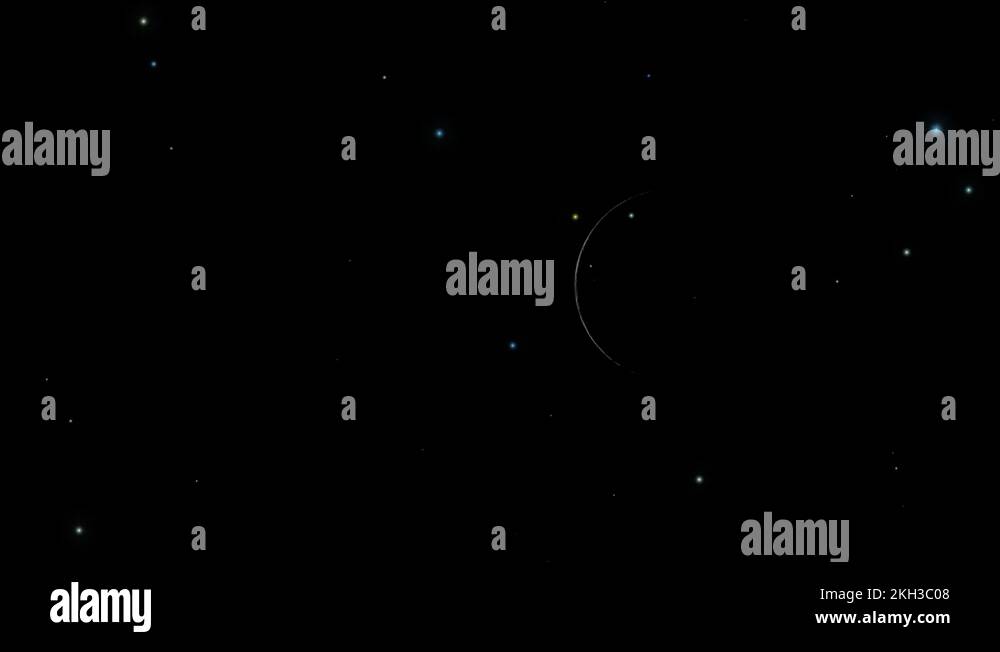 Hazy Moon Phase In Starry Night Concept V2 Stock Video Footage Alamy