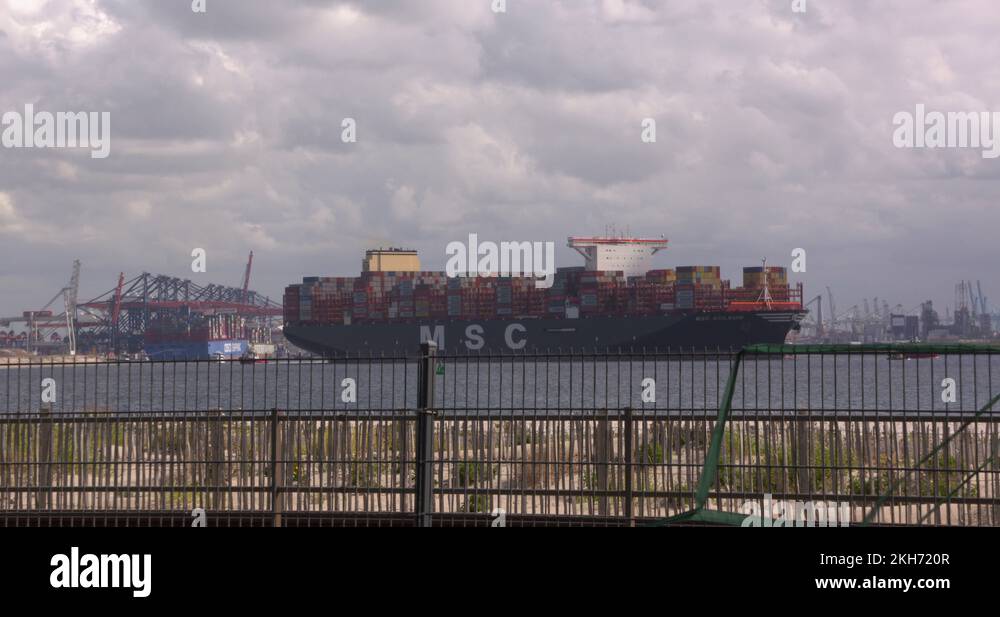 The worlds largest container ship Stock Videos & Footage - HD and 4K ...