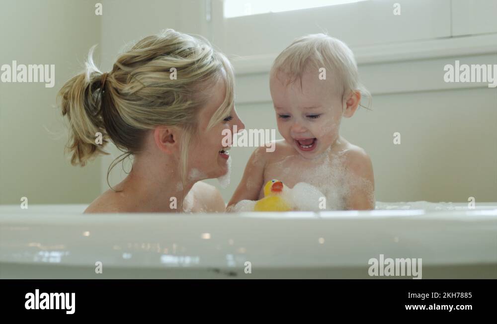 Child taking a bubble bath Stock Videos & Footage HD and 4K Video