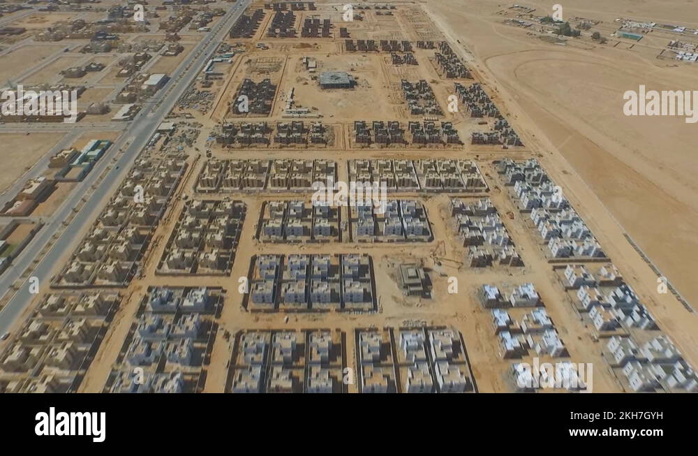 Rafha Housing Project. Large construction project in the desert of