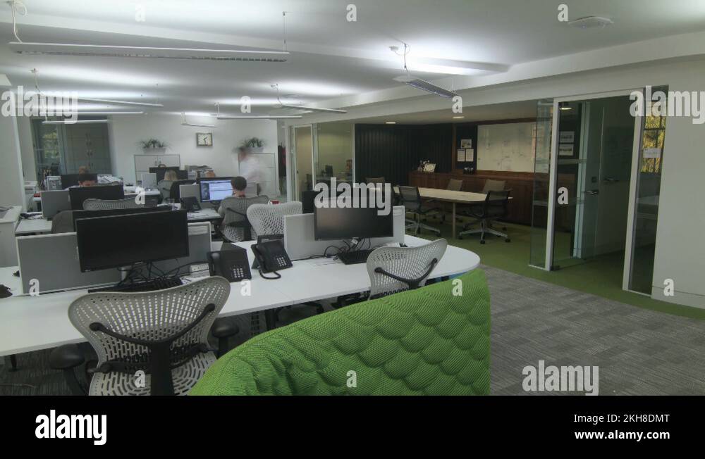 Design modern open plan office Stock Videos &amp; Footage - HD and 4K Video ...