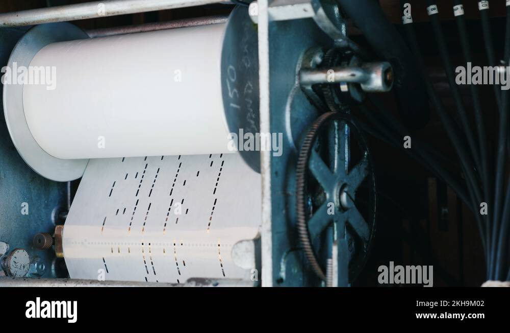 An jukebox mechanism where the melody is programmed on a paper punch