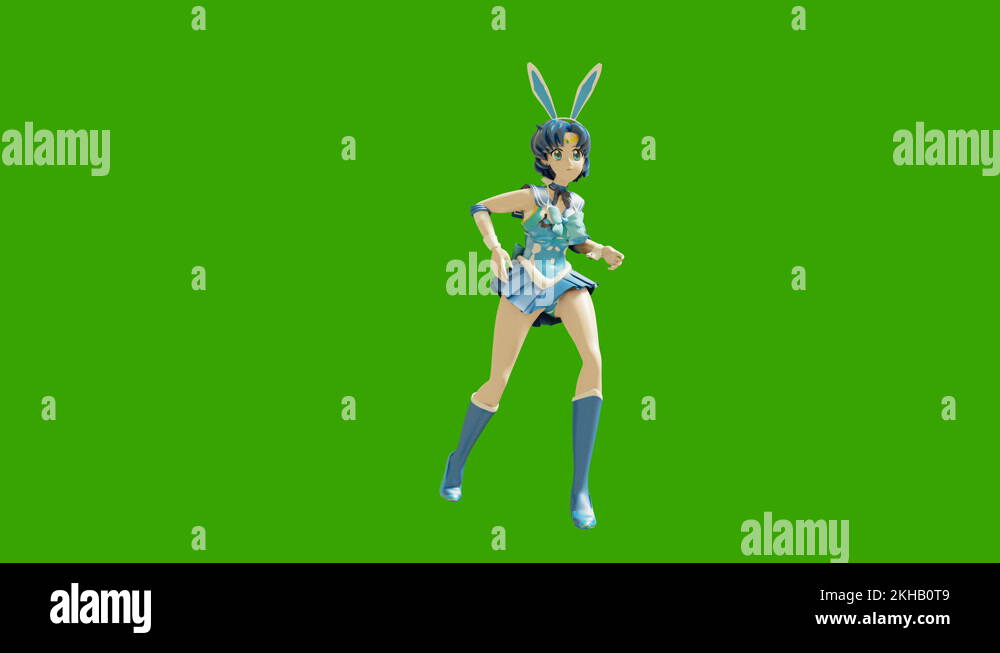 Animation Dancing Cartoon Anime Girls Girl In The Style Of Anime Dancing High Stock Video