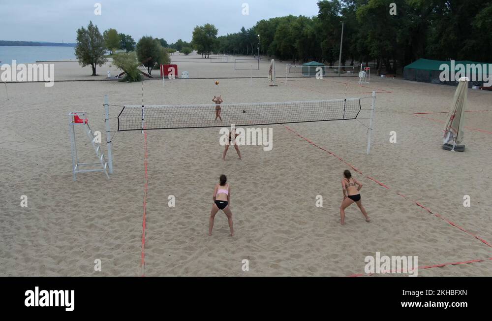 Volleyball court aerial Stock Videos & Footage HD and 4K Video Clips
