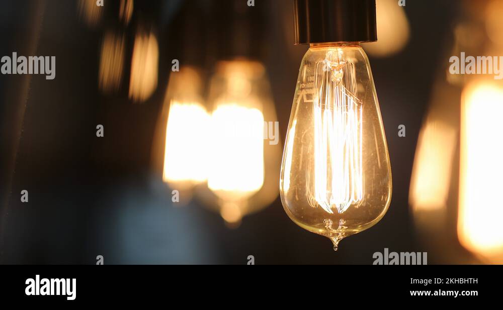 Light bulb illuminates room. Light being turned ON and OFF Stock Video