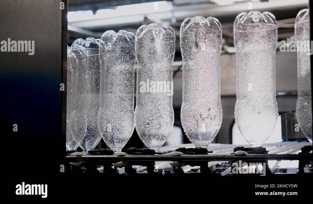 Steam sterilization, thermo processing of plastic bottles in production