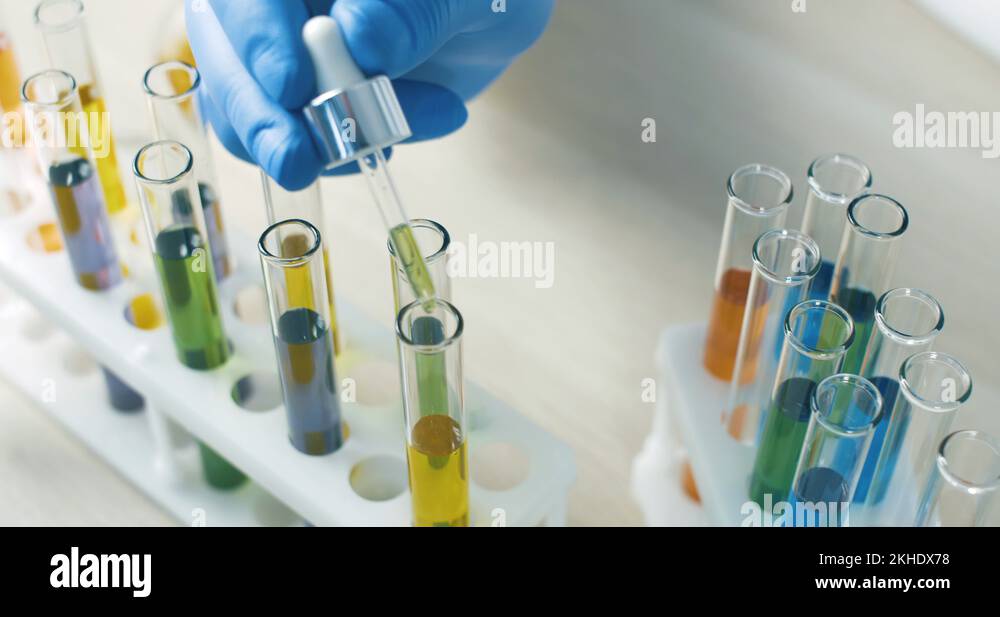 Pipette droplet chemical chemistry Stock Videos & Footage HD and 4K