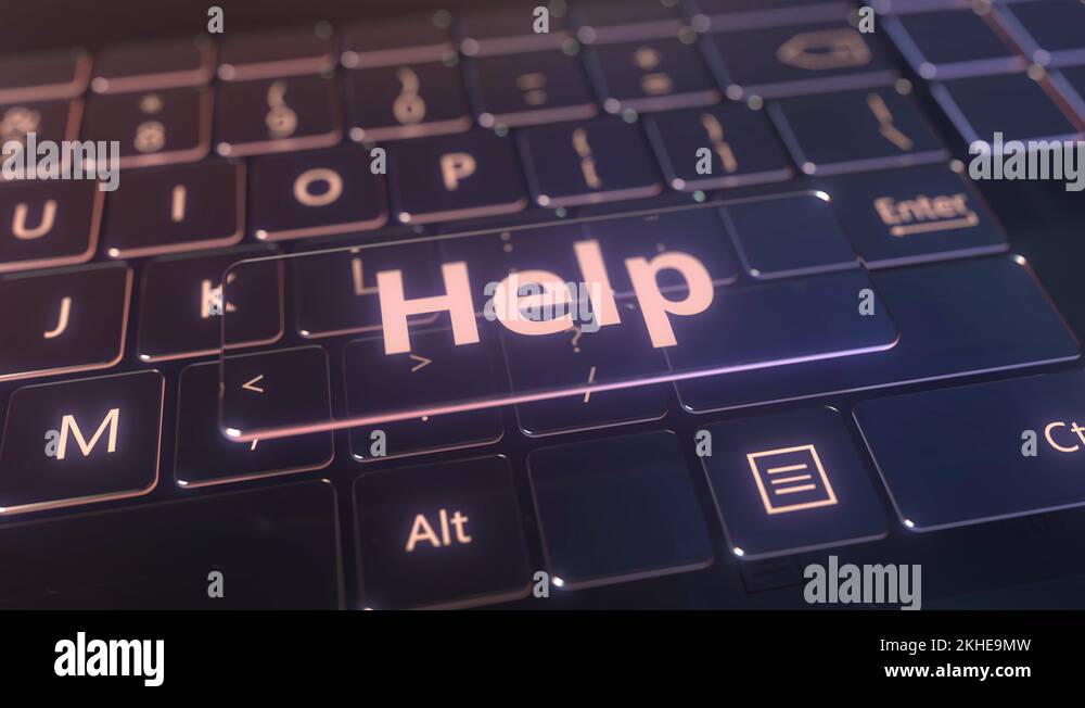 Help key computer Stock Videos & Footage - HD and 4K Video Clips - Alamy