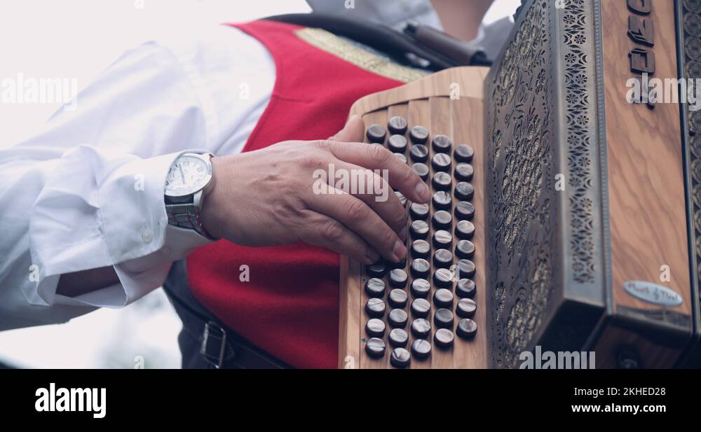 Accordionist in traditional costume Stock Videos & Footage HD and 4K