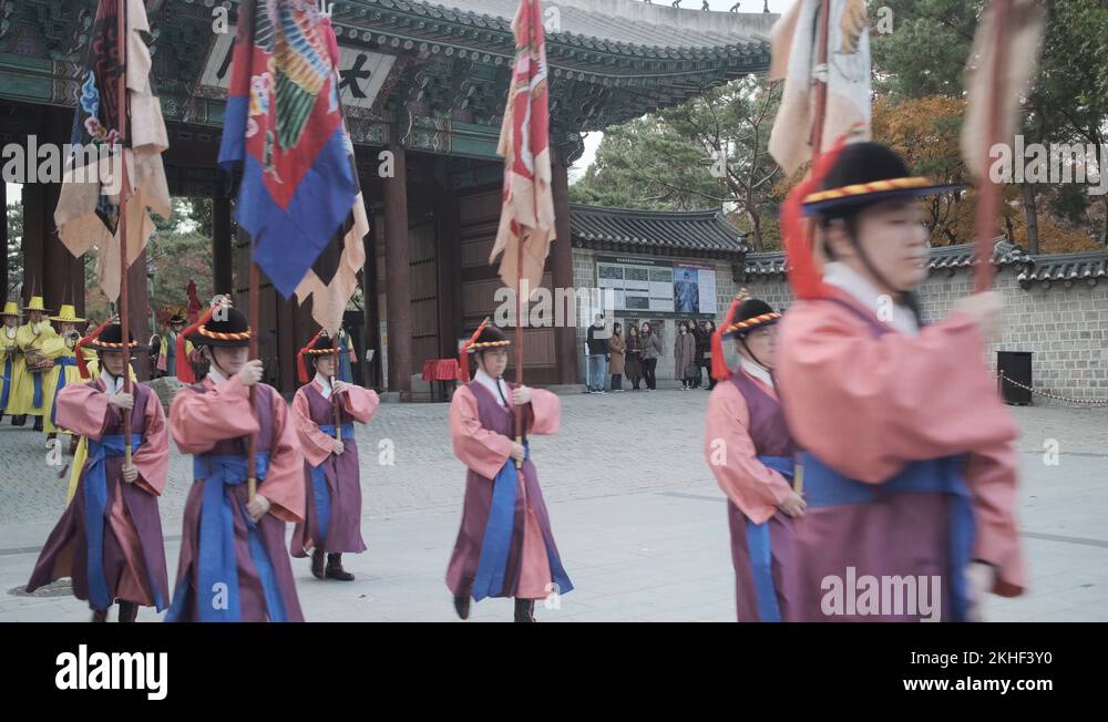 Korea Seoul Deoksugung Palace Traditional Changing Of Guards korea-seoul-deoksugung-palace-traditional-changing-of-guards