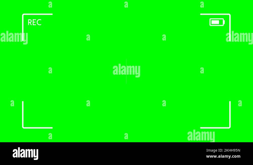 Camera viewfinder Recording on green screen Stock Video Footage Alamy