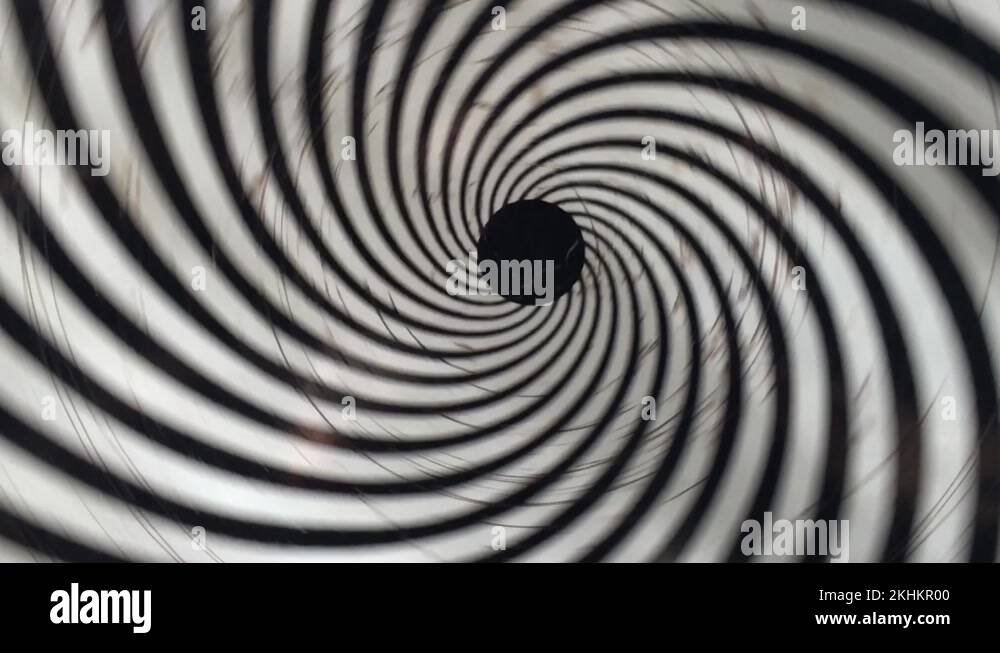 SL Black and White Hypnotic swirl hypnotic circle lines Stock Video ...
