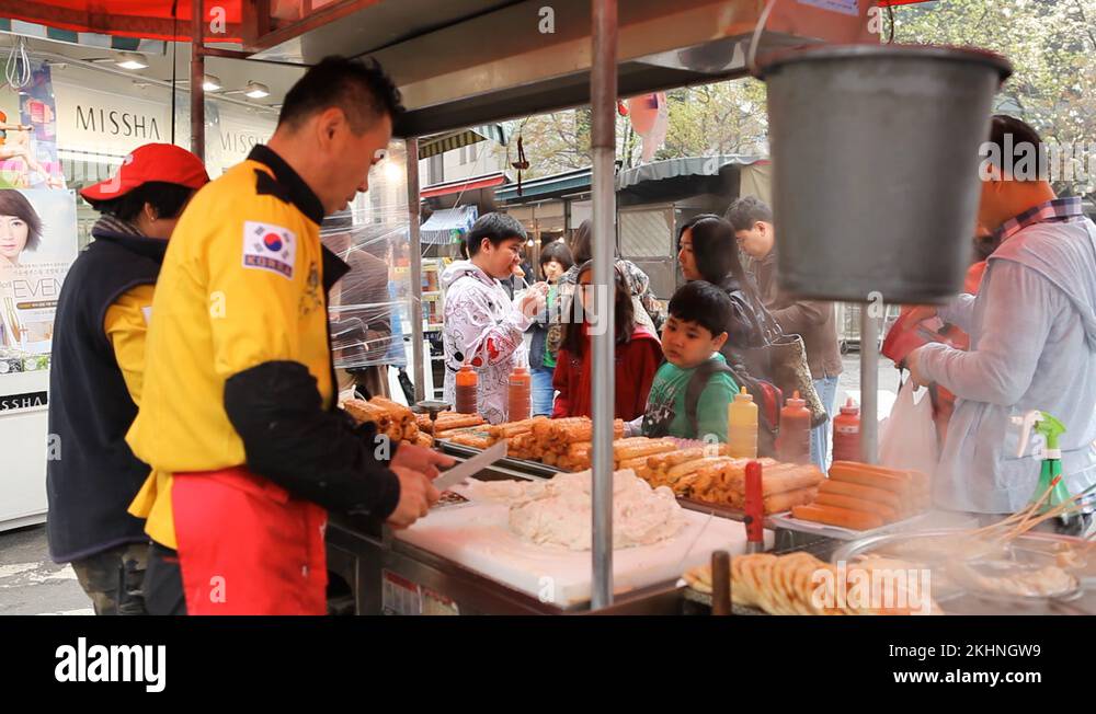 Traditional Asian Korean Food, Seoul Market, Street Food, Namdaemun