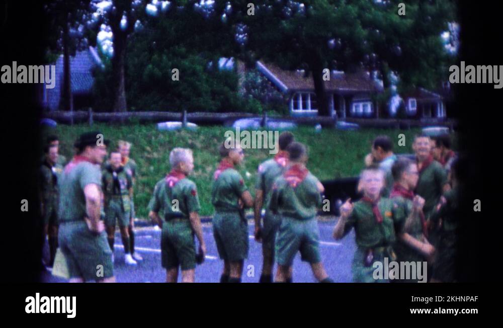 HAGERSTOWN MARYLAND USA1966 Boys In Scout Uniforms Standing Together