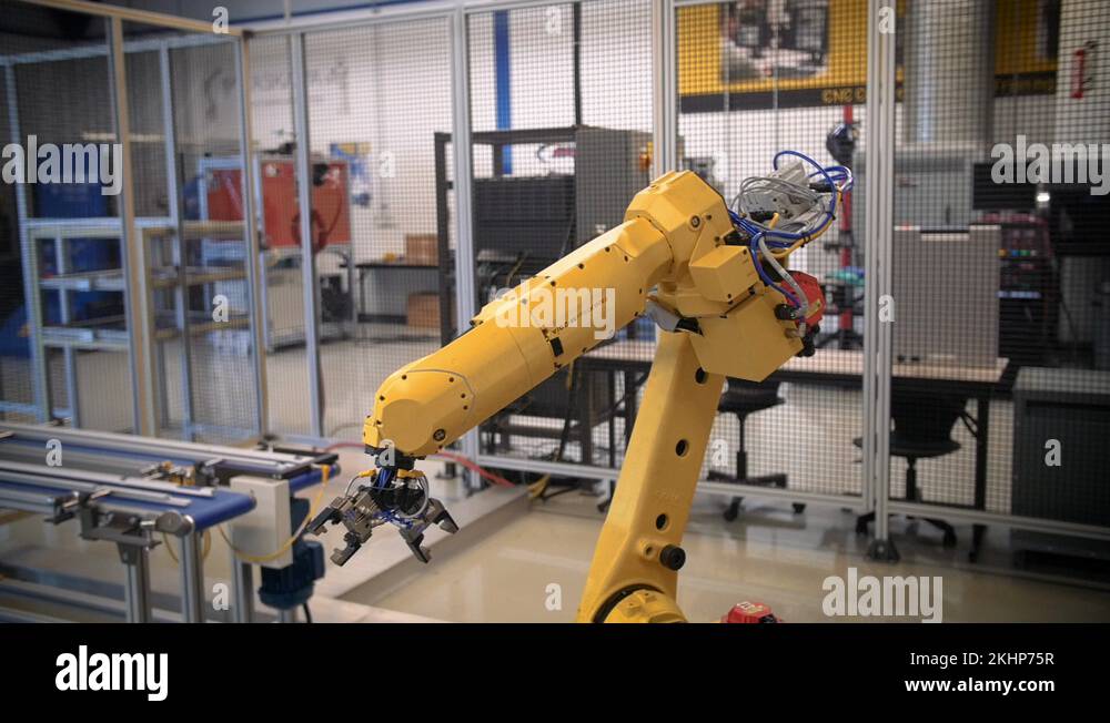 Automated Robotic Arm Automotive Car Industrial Automation Assembly
