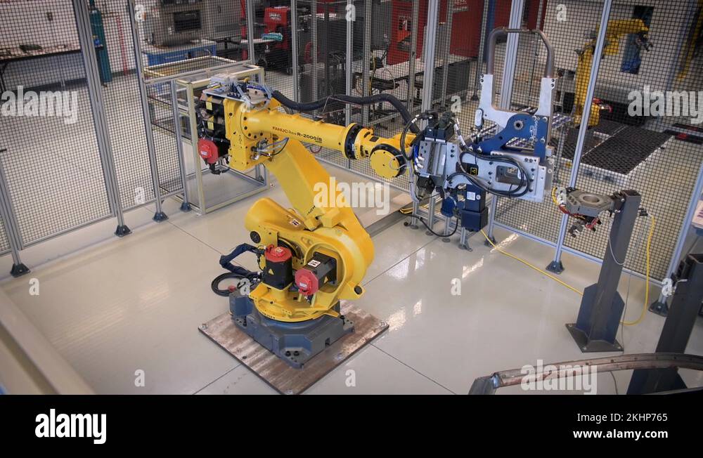 Automated Robotic Arm Automotive Car Industrial Automation Assembly