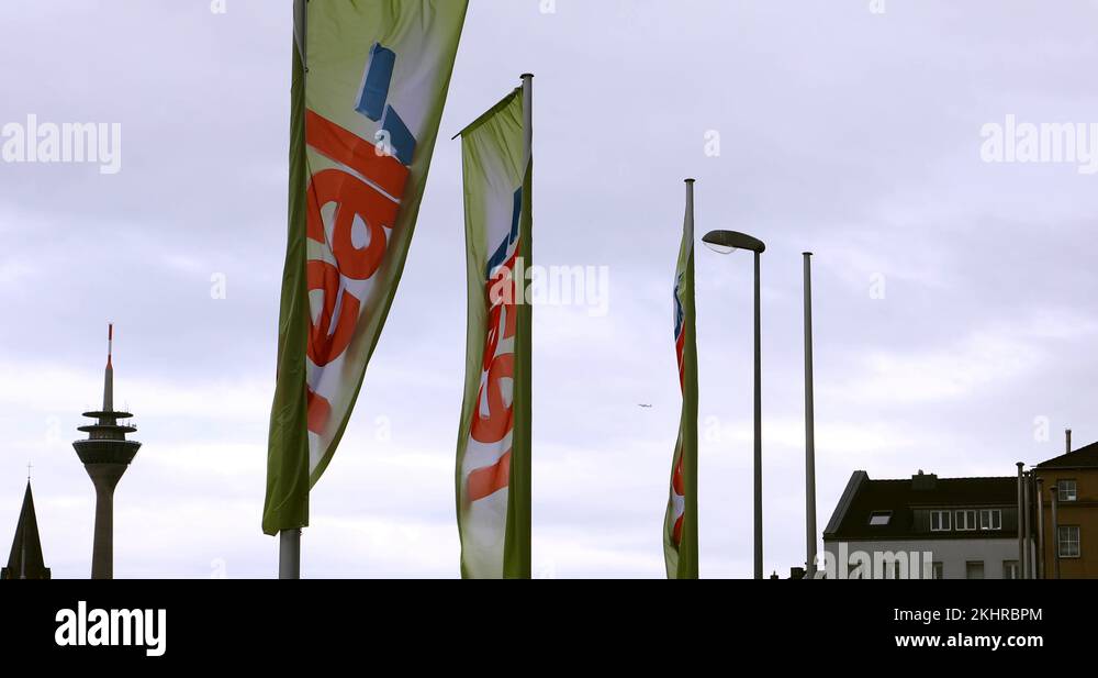 Logo of the supermarket chain real Stock Videos & Footage HD and 4K