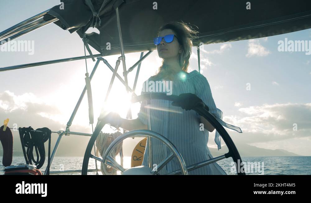 Woman with glasses sailing Stock Videos & Footage HD and 4K Video
