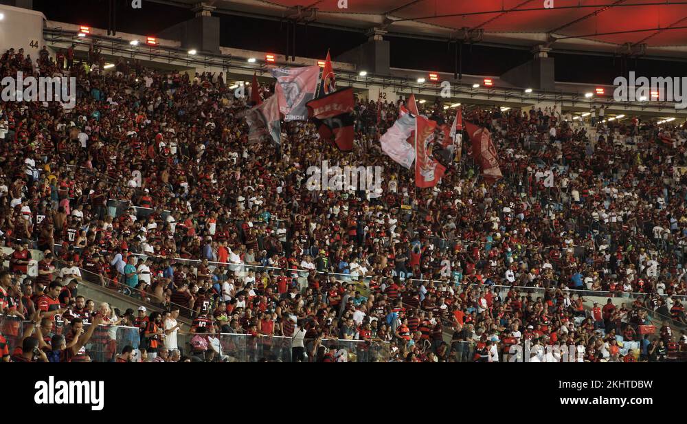 Brazilian football fans in the new Maracana Stadium,Rio de Janeiro ...