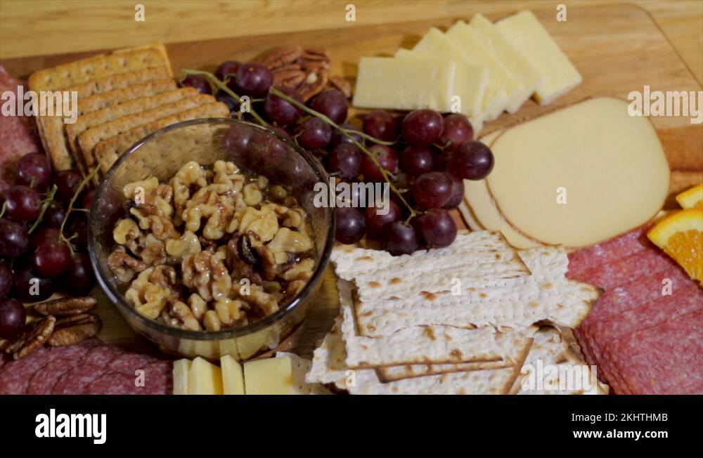 Finger food close up cold cuts of meat and cheese. Mediterranean style