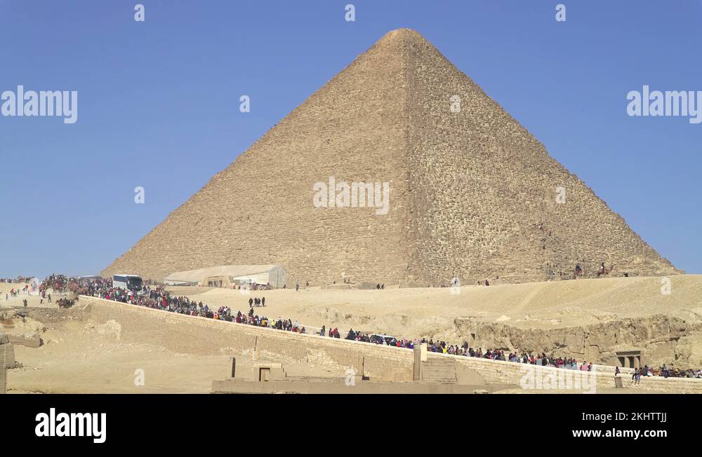 The Great Pyramid of Giza also known as the Pyramid of Khufu or Cheops ...