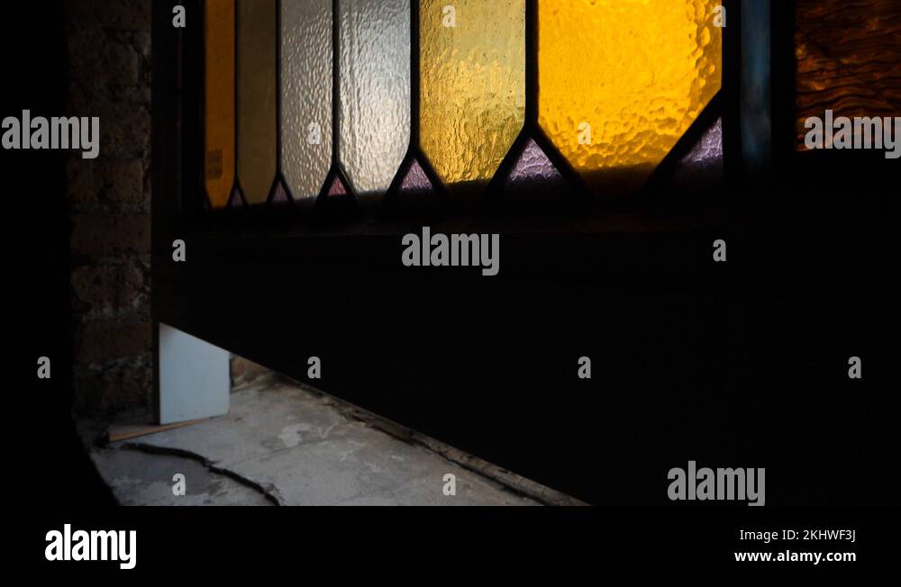Vintage stained glass window Stock Videos & Footage HD and 4K Video