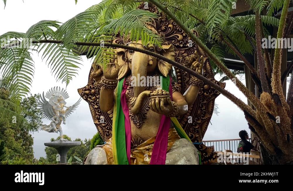 slow motion pedestal down of Ganesha one of the most worshipped deities