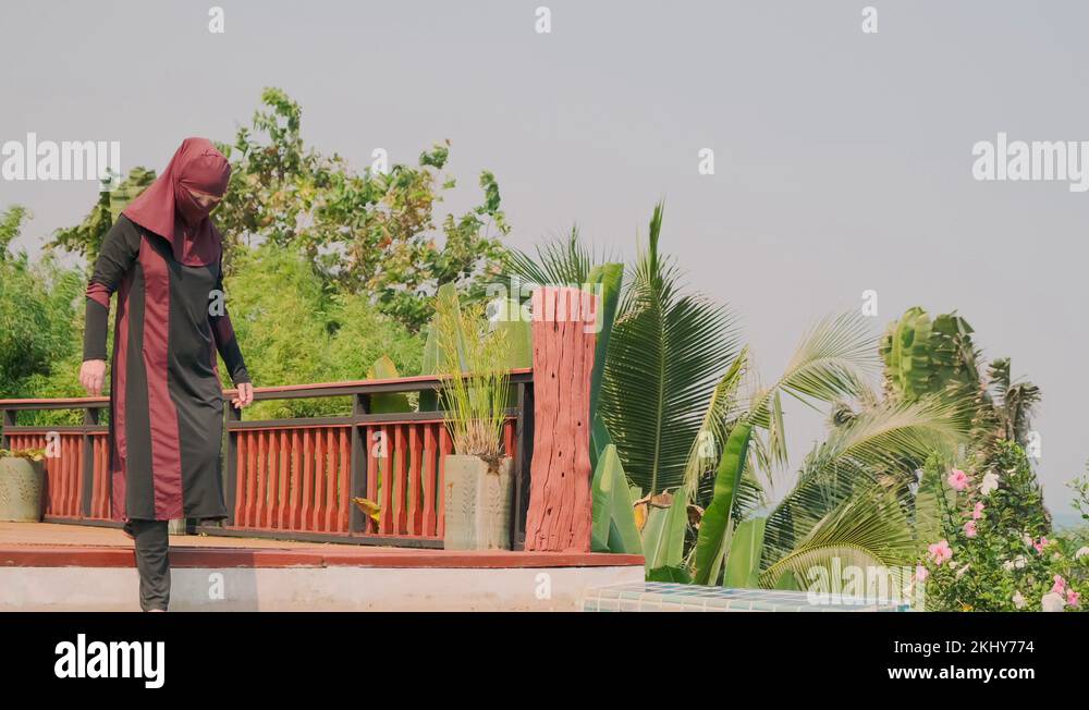 Muslim woman swimming Stock Videos & Footage HD and 4K Video Clips