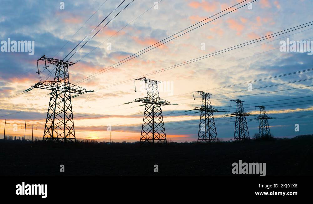 High voltage electricity pylons germany Stock Videos & Footage - HD and ...