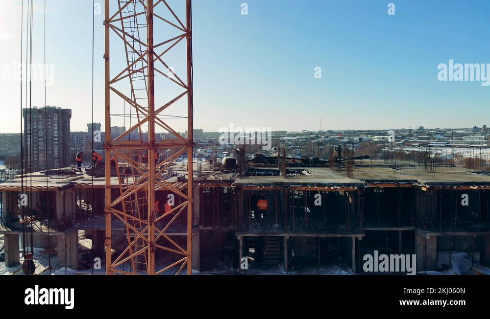 Construction process of an apartment building Stock Video Footage - Alamy - Apartment Construction Permitting Process