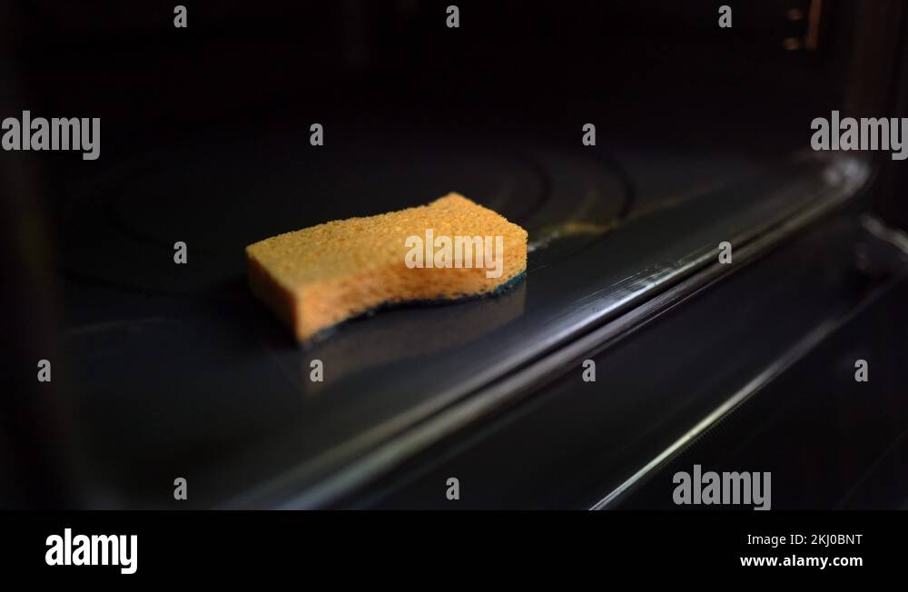Process of cleaning of dirty and greasy oven surface with toxic