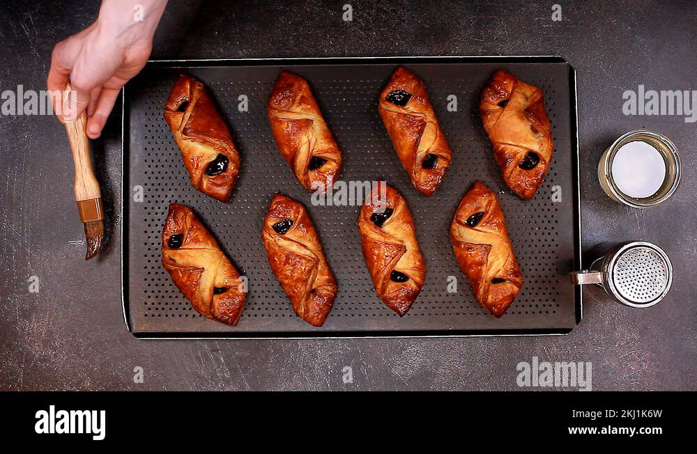 Austrian viennoiserie pastry Stock Videos & Footage HD and 4K Video