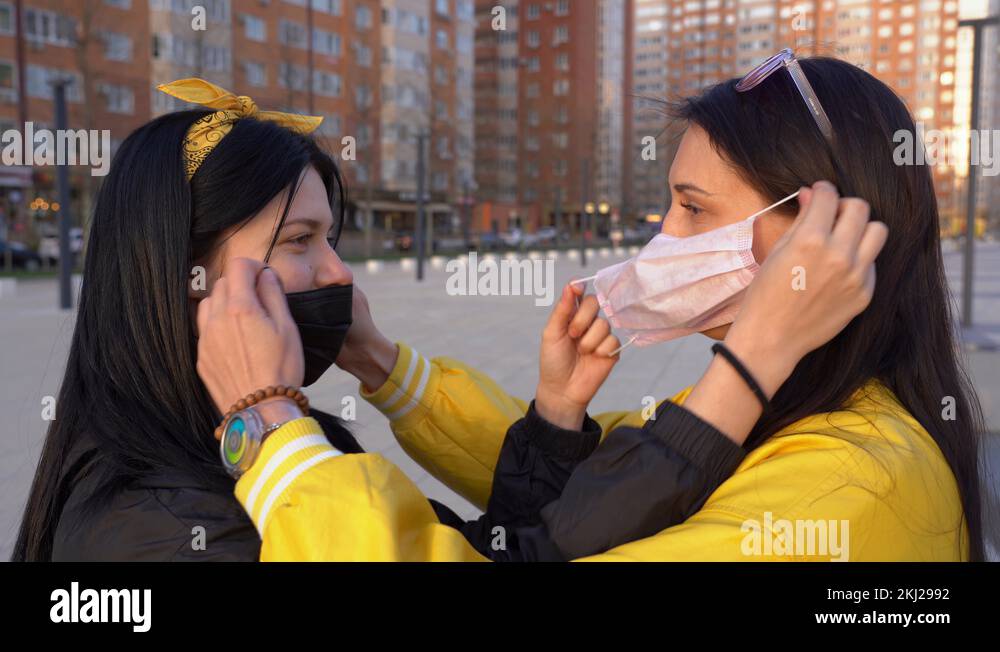 Women wearing face protection from the sun Stock Videos & Footage HD