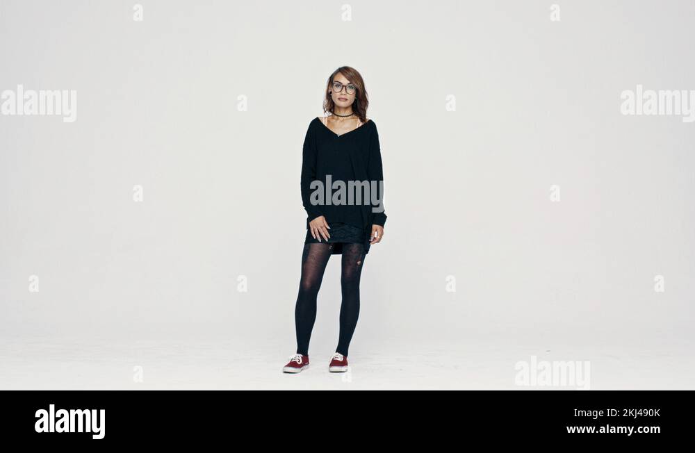 Black woman standing whitebackground Stock Videos & Footage - HD and 4K ...