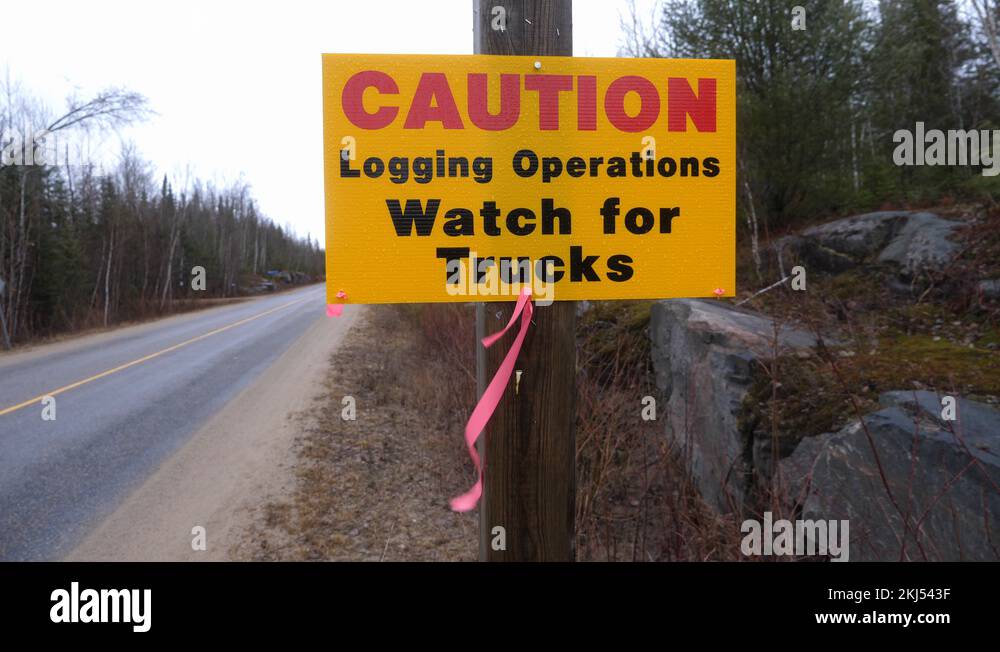 Logging warning sign Stock Videos & Footage HD and 4K Video Clips Alamy