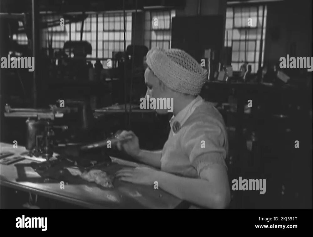 Women Factory Workers during War Effort World War Two Rosie the
