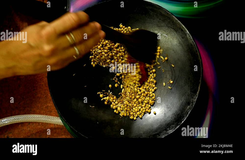 Roasting indian spices Stock Videos & Footage HD and 4K Video Clips