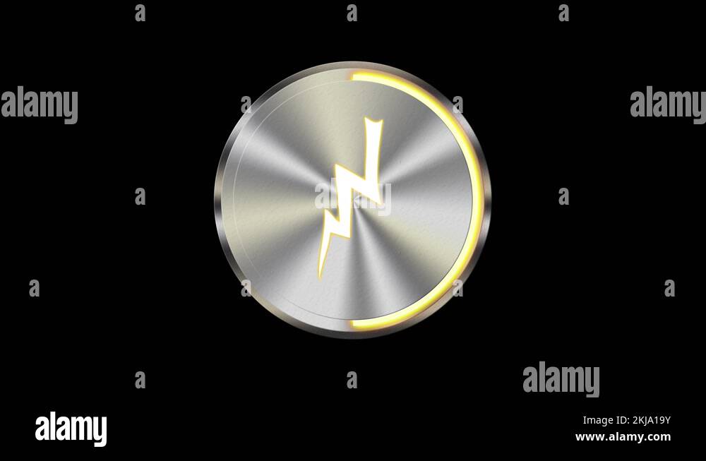 charging icon indicator battery button electricity energy load Stock
