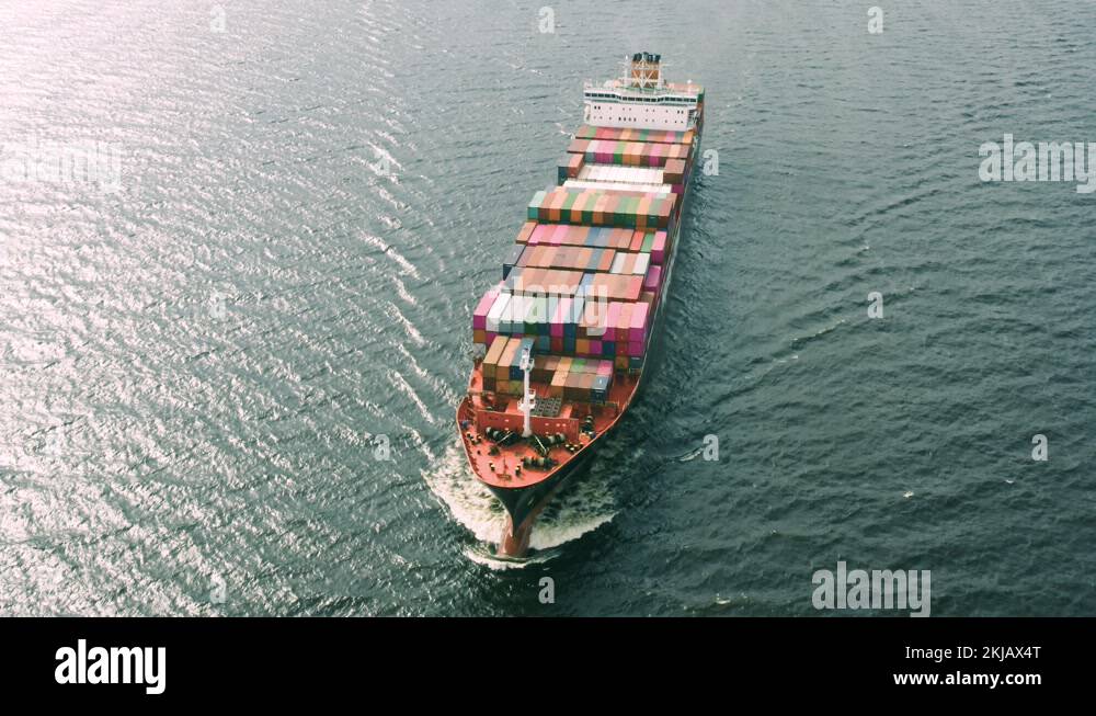 Shipping container floating in sea Stock Videos & Footage HD and 4K
