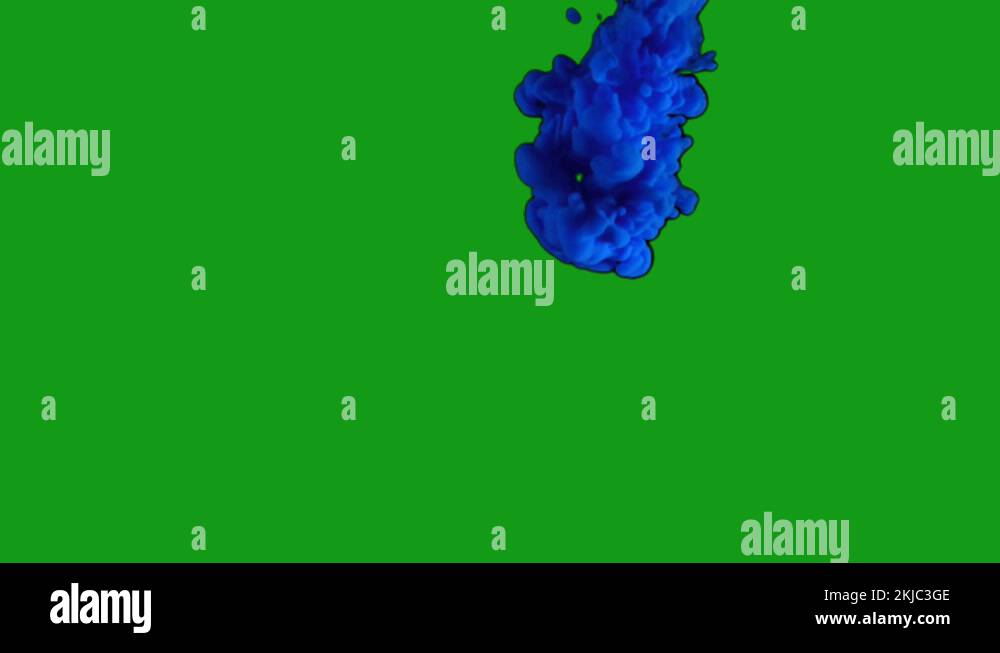 Blue smoke motion graphics with green screen background Stock Video ...
